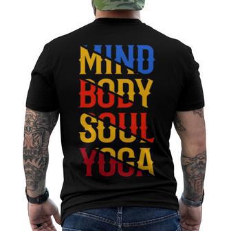 Mind Body Soul Yoga 114 Trending Shirt Men's Crewneck Short Sleeve Back Print T-shirt | Favorety CA