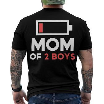 Mom Of 2 Boys Shirt From Son Mothers Day Birthday Women Active 154 Trending Shirt Men's Crewneck Short Sleeve Back Print T-shirt | Favorety AU