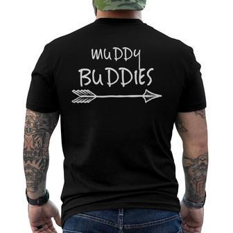 Muddy Buddies Mud Merch Men's Back Print T-shirt | Mazezy