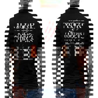 Murder Mittens Cat Lover Meme Toebeans Paws And Claws Men's Back Print T-shirt | Mazezy