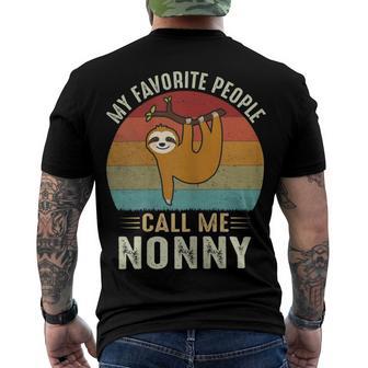 My Favorite People Call Me Nonny 302 Trending Shirt Men's Crewneck Short Sleeve Back Print T-shirt | Favorety