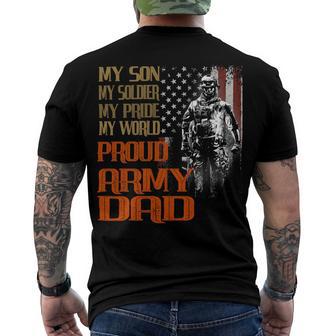 My Son Is A Soldier Hero Proud Army 708 Shirt Men's Crewneck Short Sleeve Back Print T-shirt | Favorety