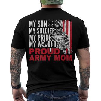 My Son My Soldier My Pride My World 694 Shirt Men's Crewneck Short Sleeve Back Print T-shirt | Favorety DE