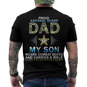 My Son Wears Combat Bootsproud 689 Shirt Men's Crewneck Short Sleeve Back Print T-shirt | Favorety