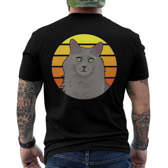 Nebelung Cat Lover Men's Back Print T-shirt | Mazezy