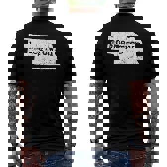 Nebraska Home State Homegrown Lincoln Ne Men's Back Print T-shirt | Mazezy