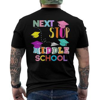 Next Stop Middle School Elementary School Graduation Men's Back Print T-shirt