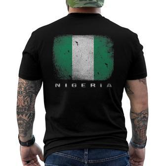 Nigeria Nigerian Flag Souvenir Men's Back Print T-shirt | Mazezy AU