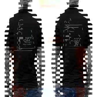 Mens North Dakota Nd Boys North Dakota Men's Back Print T-shirt | Mazezy