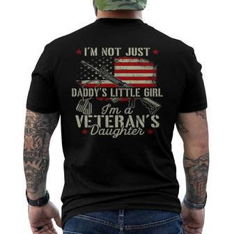 Im Not Just Daddys Little Girl Veterans Daughter Dad Men's Back Print T-shirt | Mazezy
