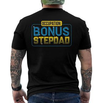 Not A Stepdad But A Bonus Dad Fathers Day Men's Back Print T-shirt | Mazezy UK