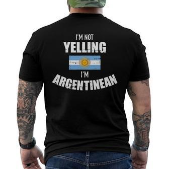 Im Not Yelling Im Argentinean Men's Back Print T-shirt | Mazezy