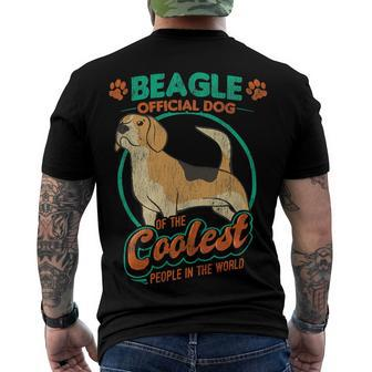 Official Dog Of The Coolest People In The World 58 Beagle Dog Men's T-shirt Back Print - Seseable