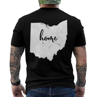Ohio Home Vintage Distressed Men's Back Print T-shirt | Mazezy