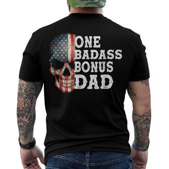 One Badass Bonus Dad Birthday Fathers Day Men's T-shirt Back Print - Seseable