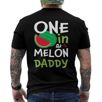 One In A Melon Daddy Matching Group Men's Back Print T-shirt | Mazezy