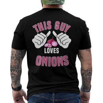 Onions Lover Vegetables Onion Men's Back Print T-shirt | Mazezy