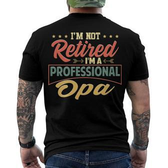 Opa Grandpa Im A Professional Opa Men's T-Shirt Back Print - Seseable