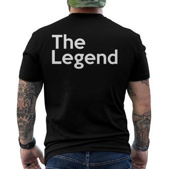 The Original The Copy The Legend For Dad And Son Men's Back Print T-shirt | Mazezy