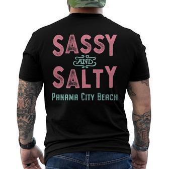 Panama City Beach Florida Sassy Souvenir Men's Back Print T-shirt | Mazezy
