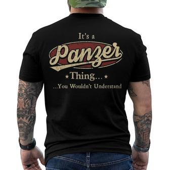 Panzer Name Print T Shirts Shirts With Name Panzer Men's T-Shirt Back Print - Seseable