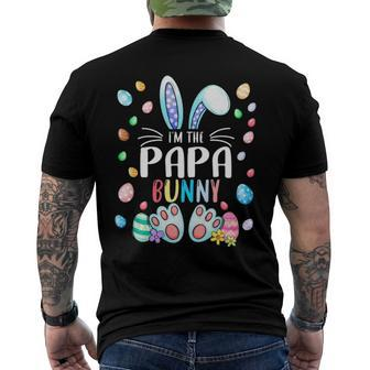 Im The Papa Bunny Easter Day Family Matching Outfits Men's Back Print T-shirt | Mazezy