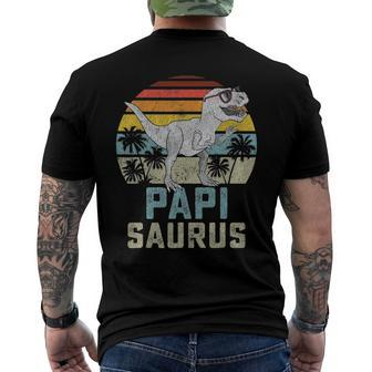 Papisaurusrex Dinosaur Papi Saurus Family Matching Men's Back Print T-shirt | Mazezy