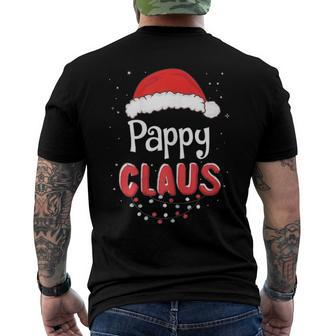 Pappy Claus Christmas Santa Hat Family Matching Pajama Men's Back Print T-shirt | Mazezy