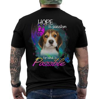 Passion For Possible 78 Beagle Dog Men's T-shirt Back Print - Seseable