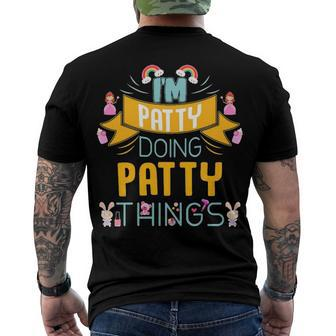 Im Patty Doing Patty Things Patty Shirt Name Patty Men's T-Shirt Back Print - Seseable