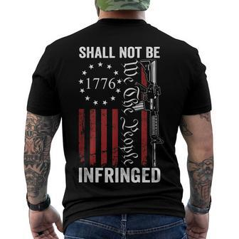 We The People Shall Not Be Infringed - Ar15 Pro Gun Rights Men's T-shirt Back Print - Seseable