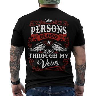Persons Name Shirt Persons Family Name Men's Crewneck Short Sleeve Back Print T-shirt - Monsterry