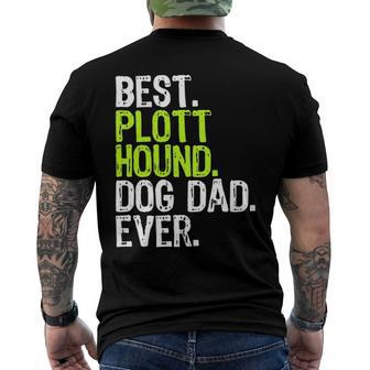 Plott Hound Dog Dad Fathers Day Dog Lovers Men's Back Print T-shirt | Mazezy