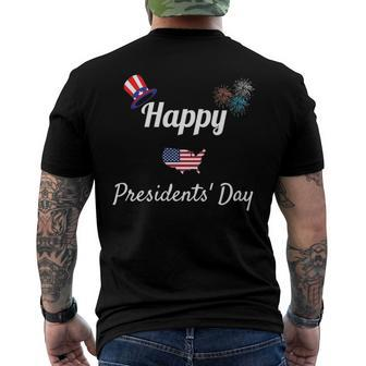 Political Happy Presidents Day Men Women Kids Men's Back Print T-shirt | Mazezy CA