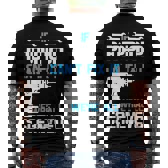 Poppop Grandpa If Poppop Cant Fix It Were All Screwed Men's T-Shirt Back Print | Seseable CA