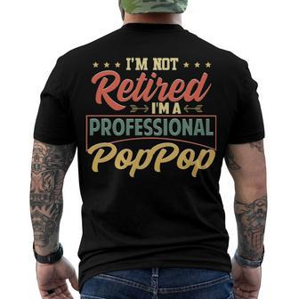 Poppop Grandpa Im A Professional Poppop Men's T-Shirt Back Print - Seseable