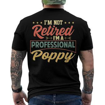 Poppy Grandpa Im A Professional Poppy Men's T-Shirt Back Print - Seseable