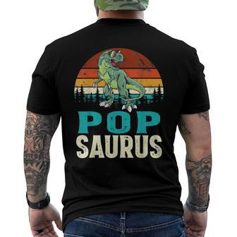 Popsaurusrex Dinosaur Pop Saurus Family Matching Men's Back Print T-shirt | Mazezy