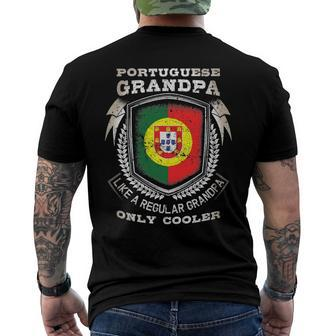 Mens Portuguese Grandpa Like A Regular Grandpa Only Cooler Men's Back Print T-shirt | Mazezy