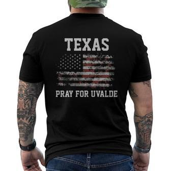 Pray For Texas Uvalde Strong End Gun Violence Men's Back Print T-shirt | Mazezy