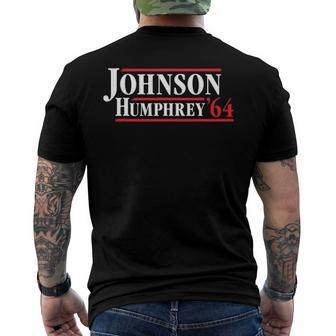 President Lyndon B Johnson 1964 - Retro 4Th Of July Men's Back Print T-shirt | Mazezy