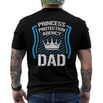 Princess Protection Agency Dad Men Fathers Day Idea Men's Back Print T-shirt | Mazezy