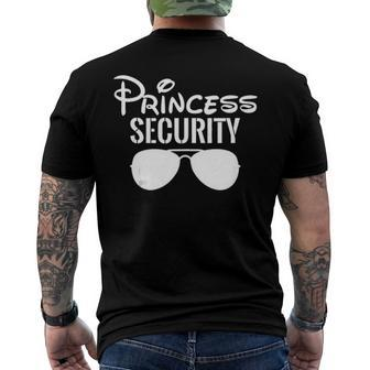 Princess Security Perfect For Dad Men's Back Print T-shirt | Mazezy