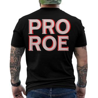 Pro Roe Men's Crewneck Short Sleeve Back Print T-shirt - Monsterry