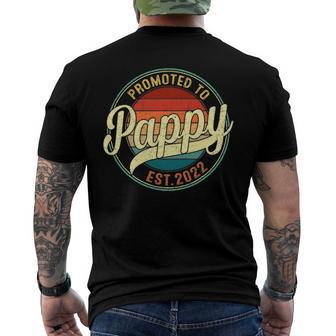 Promoted To Pappy Est 2022 Soon To Be Pregnancy Announce Men's Back Print T-shirt | Mazezy