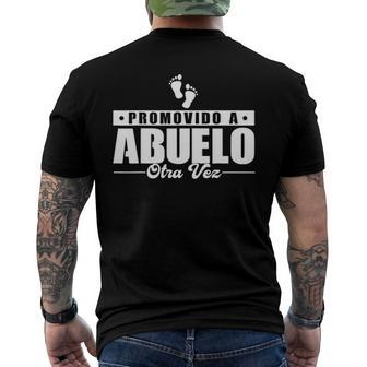 Promovido A Abuelo Otra Vez Abuelo Announcement Seras Abuelo Men's Back Print T-shirt | Mazezy