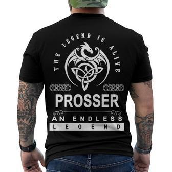 Prosser Name Prosser An Enless Legend Men's T-Shirt Back Print - Seseable