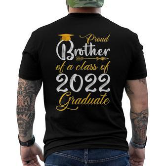 Proud Brother Of A Class Of 2022 Graduate Senior 22 Arrow Men's Back Print T-shirt | Mazezy