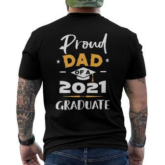 Proud Dad Of A Class Of 2021 Graduate Class Of 21 Ver2 Men's Back Print T-shirt | Mazezy