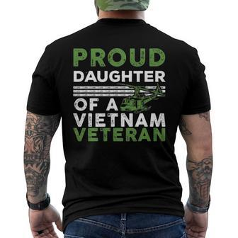Proud Daughter Of A Vietnam Veteran War Soldier Men's Back Print T-shirt | Mazezy
